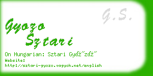 gyozo sztari business card